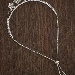 Kushal's Fashion Jewellery Women Cubic Zirconia Rhodium-Plated Wraparound Bracelet-40