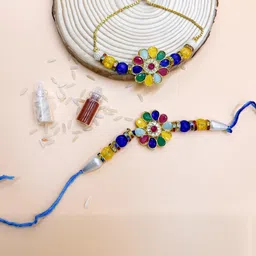 Sangria Unisex Copper Bhaiya Bhabhi Rakhi-image-60