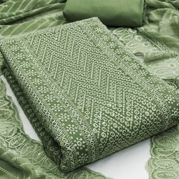 Rangtulika Ethnics Embroidered Unstitched Dress Material-picture-4