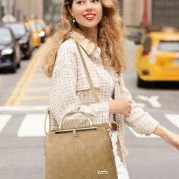 FOMMIL Structured Satchel With Tasselled image 3