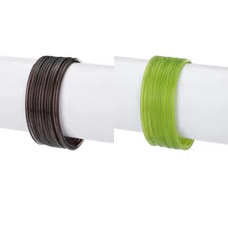 1ST TIME Set Of 24 Brown Alloy Bangles-picture-0