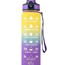 WELOUR Multicoloured Single Plastic Solid Water Bottle-19