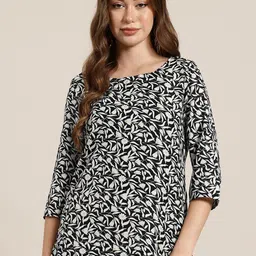 HERE&NOW Floral Printed Kurti-picture-10