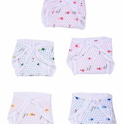 chrish Chirsh Single Layer Cotton Nappies Pack of 10 - Multicolour image 2