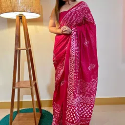 JAINICA Batik Printed Pure Cotton Saree-picture-36
