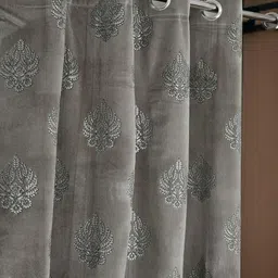 IVAZA Unisex Grey Curtains and Sheers-image-8