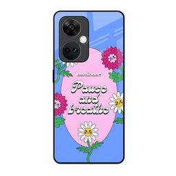 QRIOH Floral Printed OnePlus Nord CE 3 5G Back Case Mobile Accessories-image-98