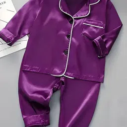 Kwikk Kids FM Kids Purple Night Suit-image-46