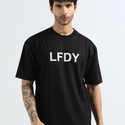 EXILION People & Places Printed Round Neck Drop-Shoulder Sleeves Cotton Oversized T-shirt-picture-5