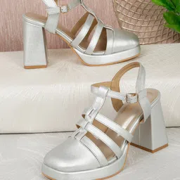 Flat n Heels Women Ankle Loop Block Sandals-picture-12