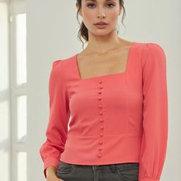 Stylecast X Slyck Puff Sleeve Crop Top-46