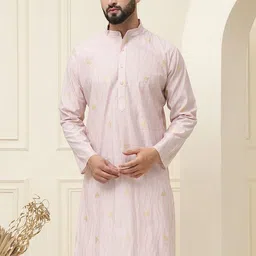 SOJANYA Men Leheriya Striped Kurta-image-64
