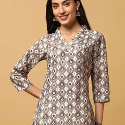 Moda Rapido Floral Print Cotton Top-picture-13