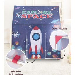 Babyhug Playtime Explore Space Foldable Tent House - Blue image 3