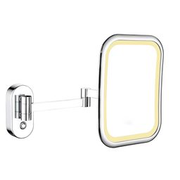 PERK Silver Square LED Glass Table Mirror-28