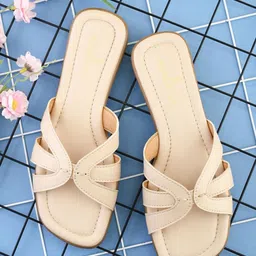 The Roadster Lifestyle Co Women Solid Party Square Shape Open Toe Flats-10
