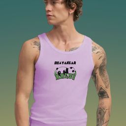 Uniplanet store Printed Cotton Innerwear Vests UVM-ALSI-PRPL-S-58