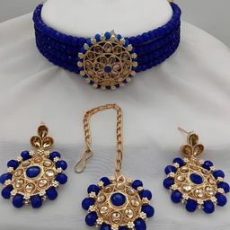 Anouk Women Blue Jewellery Set-image-10
