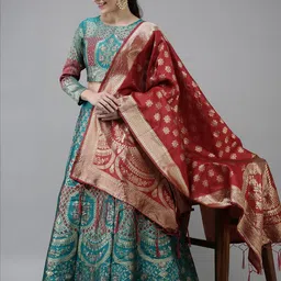 Mr Y Green Art Silk Lehenga Choli-picture-57