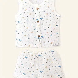 Honcho Unisex Kids Printed Organic Cotton Clothing Set-image-83