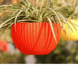 Rattan Hanging Planters Pot with Metal Hanging Chain-47