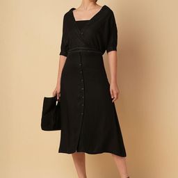 Chemistry Women Solid Button Down A-line Skirt-13