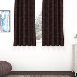 Story@home Brown Set of 2 Black Out Window-27