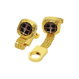 Curren Set Of 2 Checked Cufflink image 2