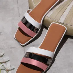 Froh Feet Comfortable Open Toe Flats-8