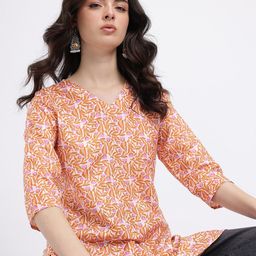 Anouk Rustic Floral Print Kurti-picture-0