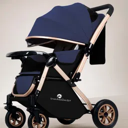 StarAndDaisy Kids Foldable Stroller With Point Belt Adjustable Seat One-Touch Fold Pram-image-7