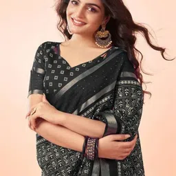 VRAGI Warli Silk Blend Saree-image-98