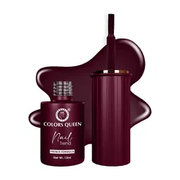 Colors Queen Nail Trend French Formula Quick Dry Nail Polish - 13ml - Persian Plum-image-82