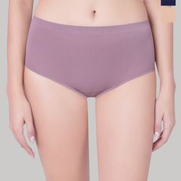 PLUMBURY Pack Of 3 Basic Seamless BriefsPL-PANTY-6251-BG/BRN/NBLUE-M-image-58