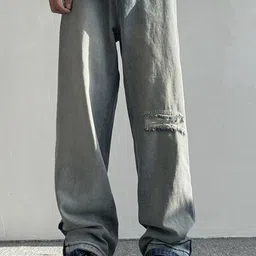 StyleCast x Revolte Men Relaxed Fit Light Fade Stretchable Jeans-image-42