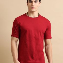 Bushirt Men Round Neck Cotton Lounge Tshirts-image-60