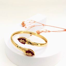 Anouk 18k Gold-Plated American Diamond Kada Bracelet-image-89