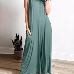 StyleCast Women V-Neck Sleeveless Basic Jumpsuit-picture-35