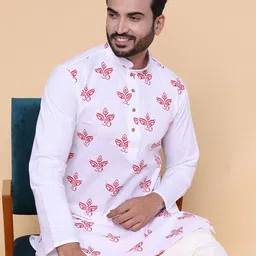 W & G Men Tribal Printed Kurta-picture-2