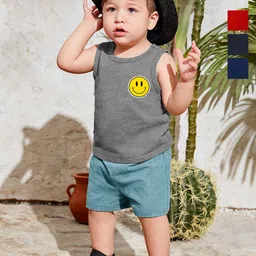 KidBee Kids Pack Of 5 Cotton Innerwear Vests-picture-22