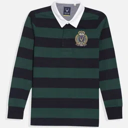Allen Solly Junior Boys Striped Polo Collar T-shirt-image-58