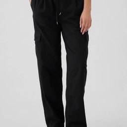 GAP Women Classic Tapered Fit Easy Wash Cargos Trousers-image-49