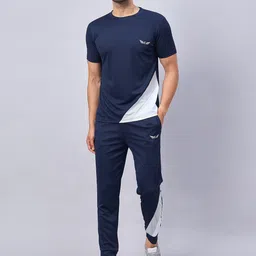 CHROME & CORAL Men Mid-Rise Tracksuits-picture-15