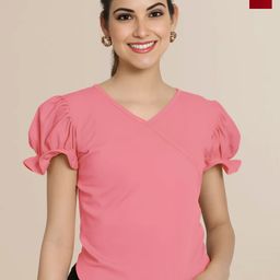 Mast & Harbour Women Pack Of 2 Puff Sleeves Top-picture-44