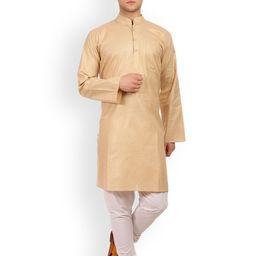 Wintage Men Beige Solid Straight Kurta-image-73