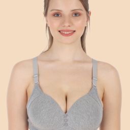 Tweens Grey Bra Full Coverage Lightly Padded-32