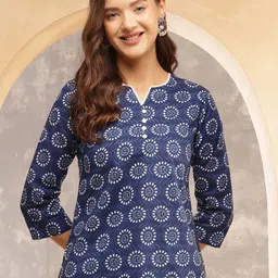 Anouk Rustic Floral Print Cotton Top-picture-41