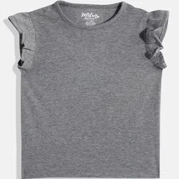 METRO KIDS COMPANY Girls Flutter Sleeves Pure Cotton Top-image-12
