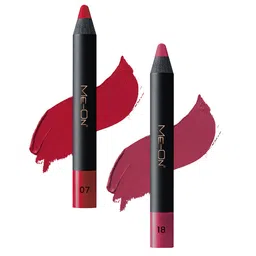 ME-ON 2-Pcs Photoface Long-Lasting Lip Crayon - Shade 07 & 18-28