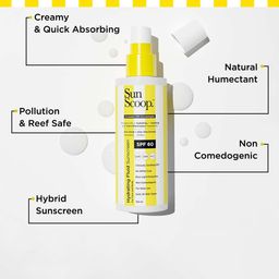 SunScoop Set of 2 Hydrating Fluid Sunscreen SPF60 with UV Filter Zinc Oxide - 125 ml each image 3